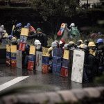 Las "Primeras Líneas" se convirtieron en un común denominador de las protestas. En varias localidades de Bogotá se encuentran estos grupos - Foto: Luisa Vélez