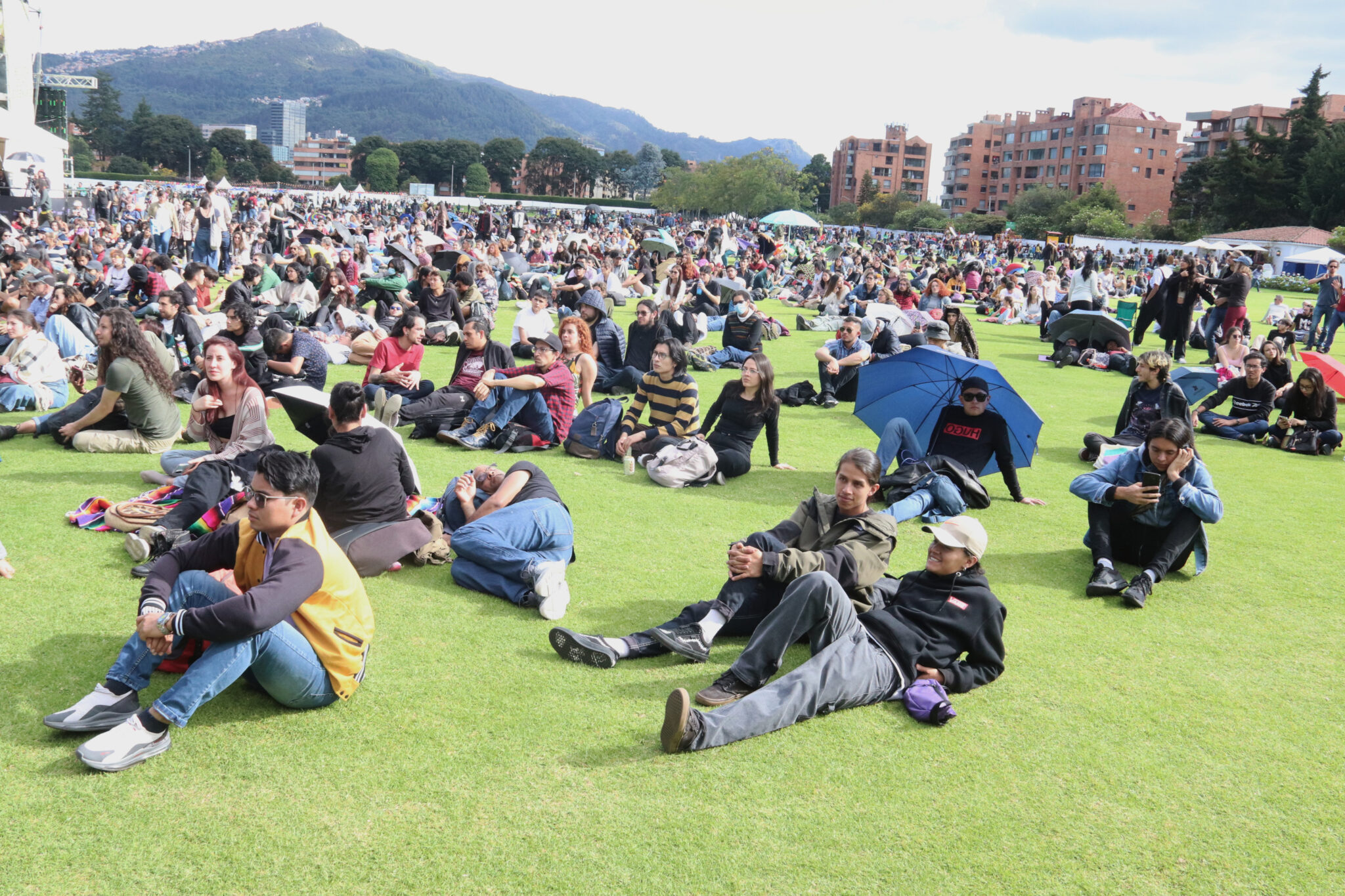 El festival se convirtió en un pícnic cultural