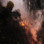 Cerros Orientales siguen ardiendo; El Cable mantiene intensidad de llamas - Foto: Esteban Pérez