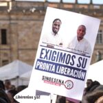 Trabajadores del Sena pidieron la liberación de sus compañeros secuestrados - Foto: Doomo Editorial