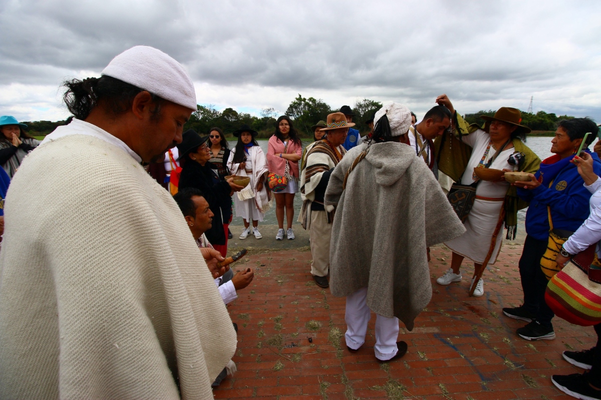 Se llevó a cabo la posesión de las autoridades tradicionales en Suba - Foto: Esteban Pérez.