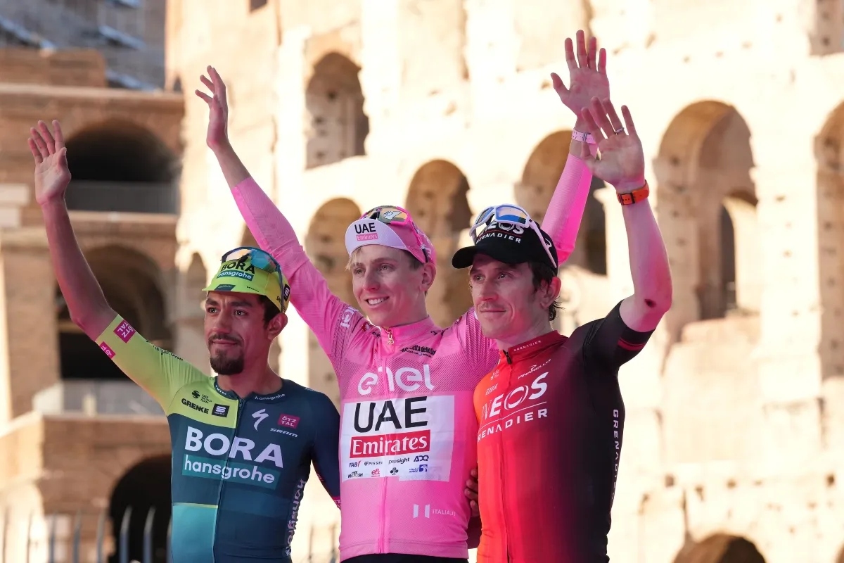 Giro de Italia; Tadej Pogacar campeón, Daniel Martínez subcampeón – Foto: Giro de Italia