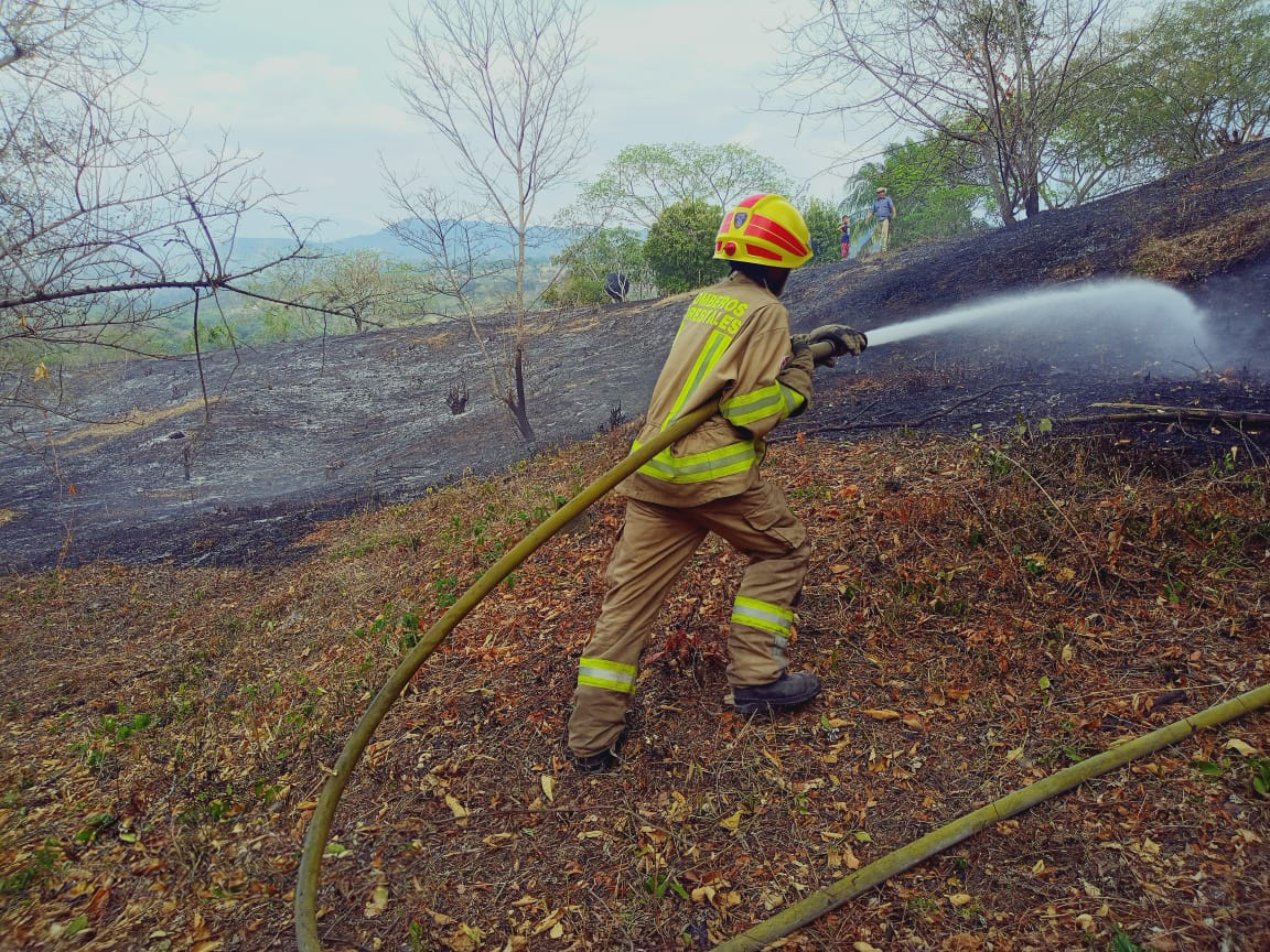 Ya son dos temporadas de incendios forestales. La limitación de la capacidad para atender las conflagraciones llevó a la UNGRD a proponer usar el fuego para combatir las conflagraciones - Foto: UNGRD