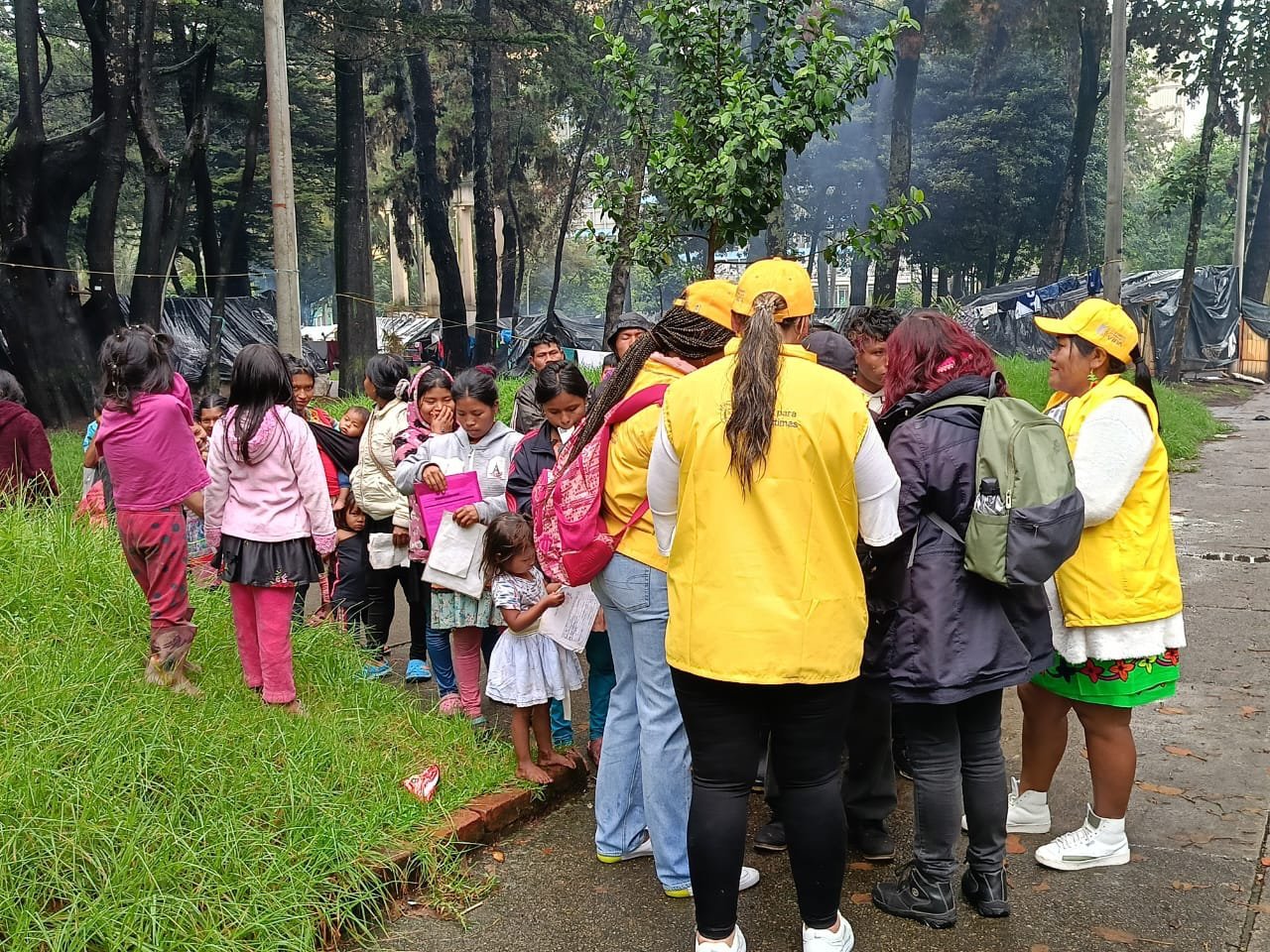 La comunidad emberá ha estado errante por diversos lugares de la ciudad. Esta parecer que podría ser una solución a su problemática - Foto: Unidad para Las Víctimas