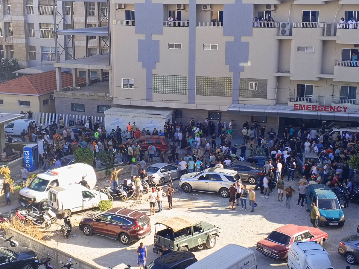 El sistema hospitalario libanés colapsó rápidamente con los cientos de heridos que buscaban atención médica tras las explosiones masivas de los buscapersonas - Foto: X