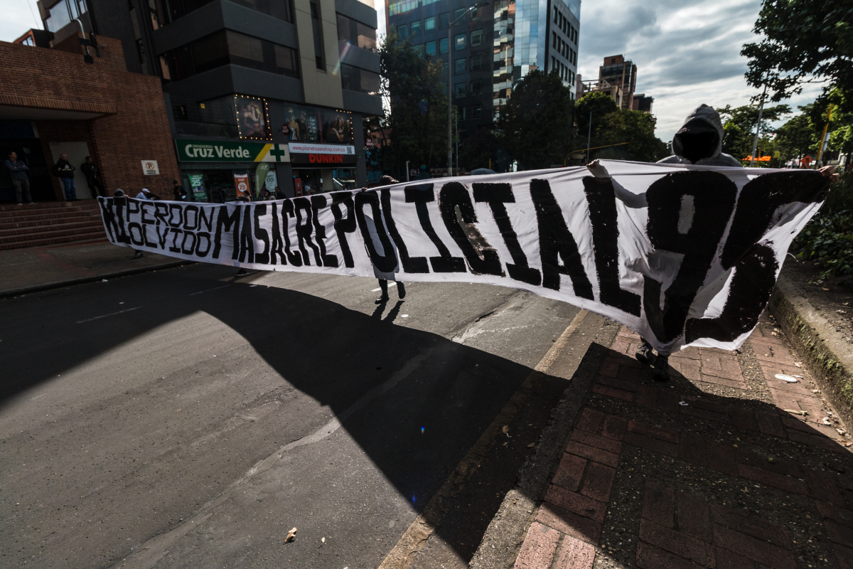 Estudiantes de universidades públicas volvieron a exigir la reforma a la Policía Nacional. Institución involucrada en los hechos que desencadenaron el 9S - Foto: Esteban Pérez