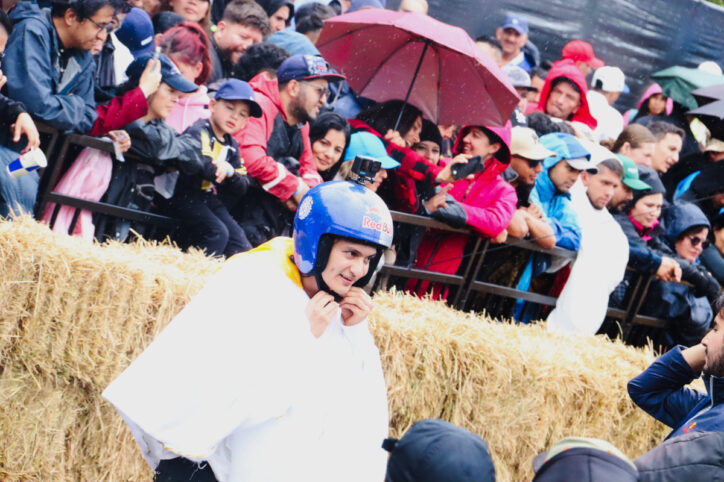 El casco fue un accesorio importante dentro de la carrera. La seguridad de quienes participaron siempre estuvo en primer plano - Foto: Ronald Cano