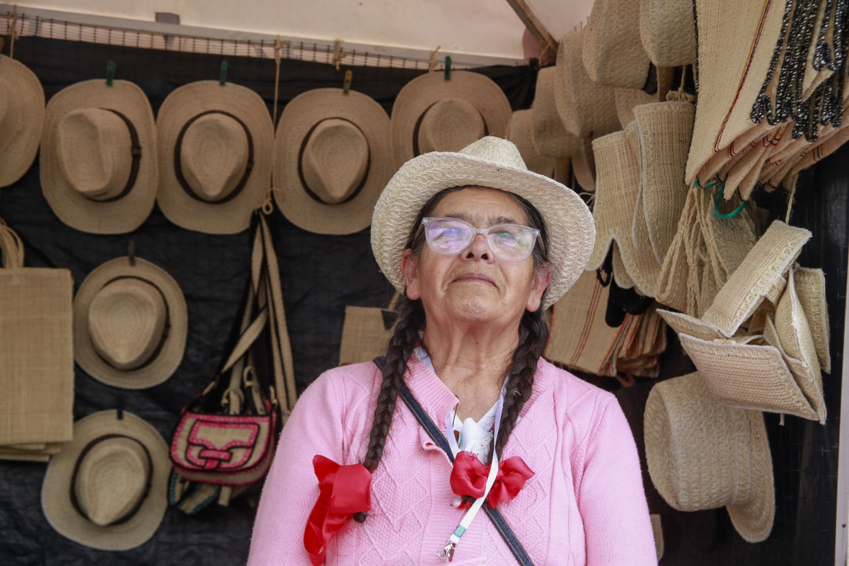 Los emprendimientos tuvieron su espacio para mostrar las tradicionales artesanías boyacenses - Foto: Paula D'Pablos