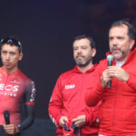 El director del IDRD, Daniel García y el alcalde de Bogotá, Carlos Fernando Galán celebraron la gran asistencia al evento que sería el primero de esta índole que se realiza en Bogotá  - Foto: Ronald Cano