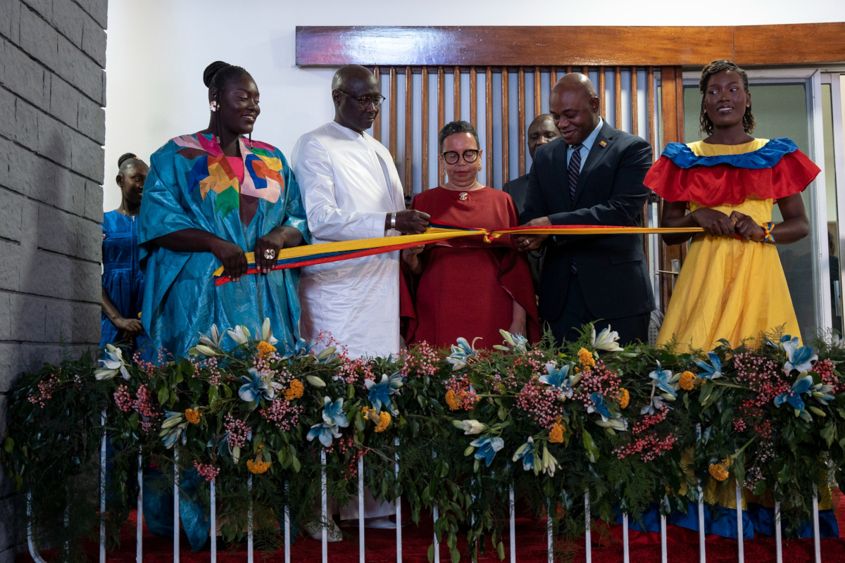 El Canciller Luis Guillermo Murillo destacó la apertura de la embajada como muestra de la búsqueda del fortalecimiento de los lazos entre la población afrodescendiente y el continente africano - Foto: Cancillería