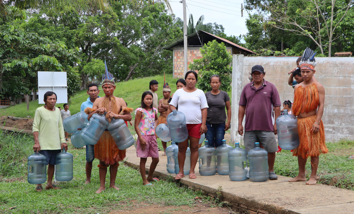 La Comunidad Indígena de La Libertad en Leticia, Amazonas comenzó un plan para implementar una reducción de las emisiones de CO2 - Foto: Cancillería