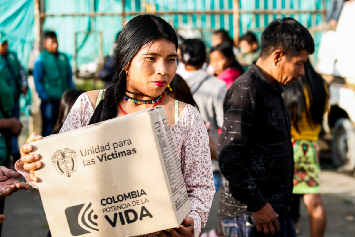 El gobierno nacional y distrital continúan trabajando en el retorno de las familias emberá a los territorios de los cuales fueron desplazadas por la violencia del conflicto - Foto: Unidad para las Víctimas