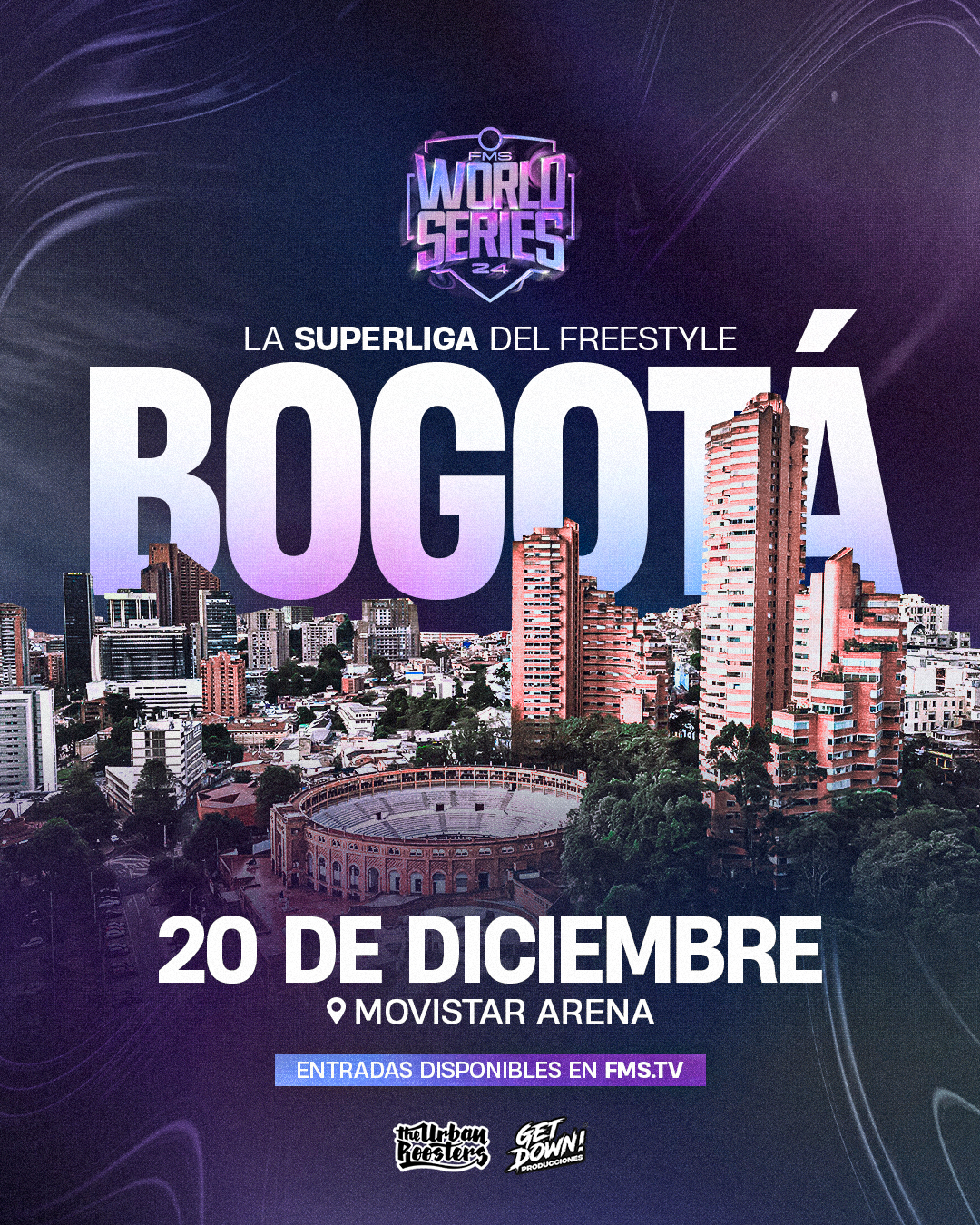 La 3ª jornada de la FMS World Series que se realizará en Bogotá es una co-producción de Urban Roosters y la empresa colombiana Get Down Producciones