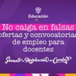 A través de redes sociales han empezado a circular ofertas de empleo falsas, que la ciudadanía denunció ante el Ministerio de Educación - Foto: Ministerio de Educación