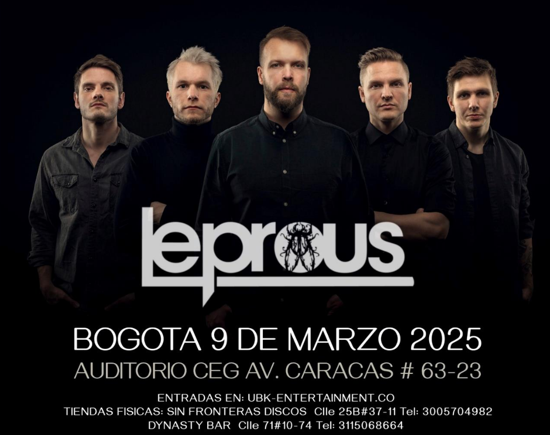 Leprous, una de las agrupaciones pioneras del metal progresivo noruego estará en Bogotá este 9 de marzo - Foto: UBK Entertainment