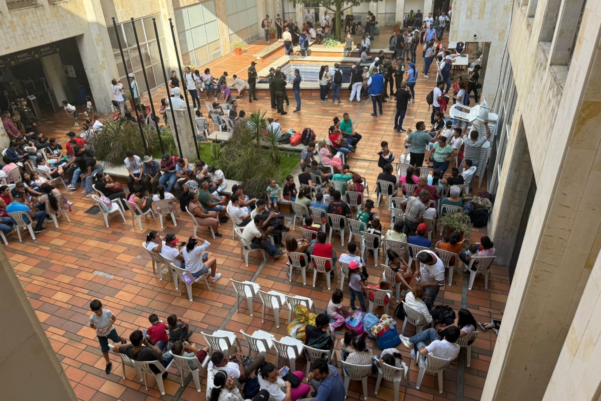 Desde el Catatumbo hasta la Alcaldía de Cúcuta llegan los desplazados de la violencia - Foto: Cortesía