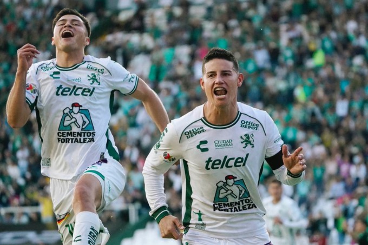 James Rodríguez marcó su primer gol con León en la Liga MX - Foto: Tomada de @clubleonfc