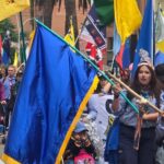 Scouts de la ciudad de Bogotá realizar una manifestación de solidaridad por las personas del Catatumbo - Foto: Cortesía