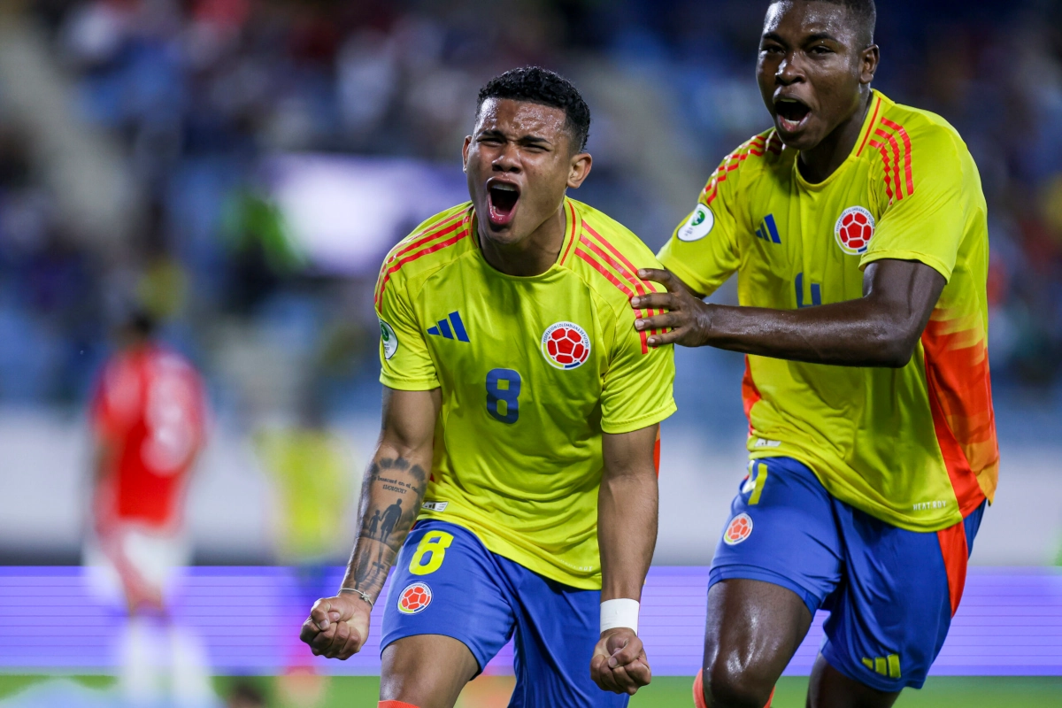 Colombia logró clasificarse al Mundial Sub-20 por tercera edición consecutiva, igualando su mejor racha de presencias en el certamen FIFA, junto a las conseguidas en 1985-1989 y 2011-2015 - Foto: Conmebol