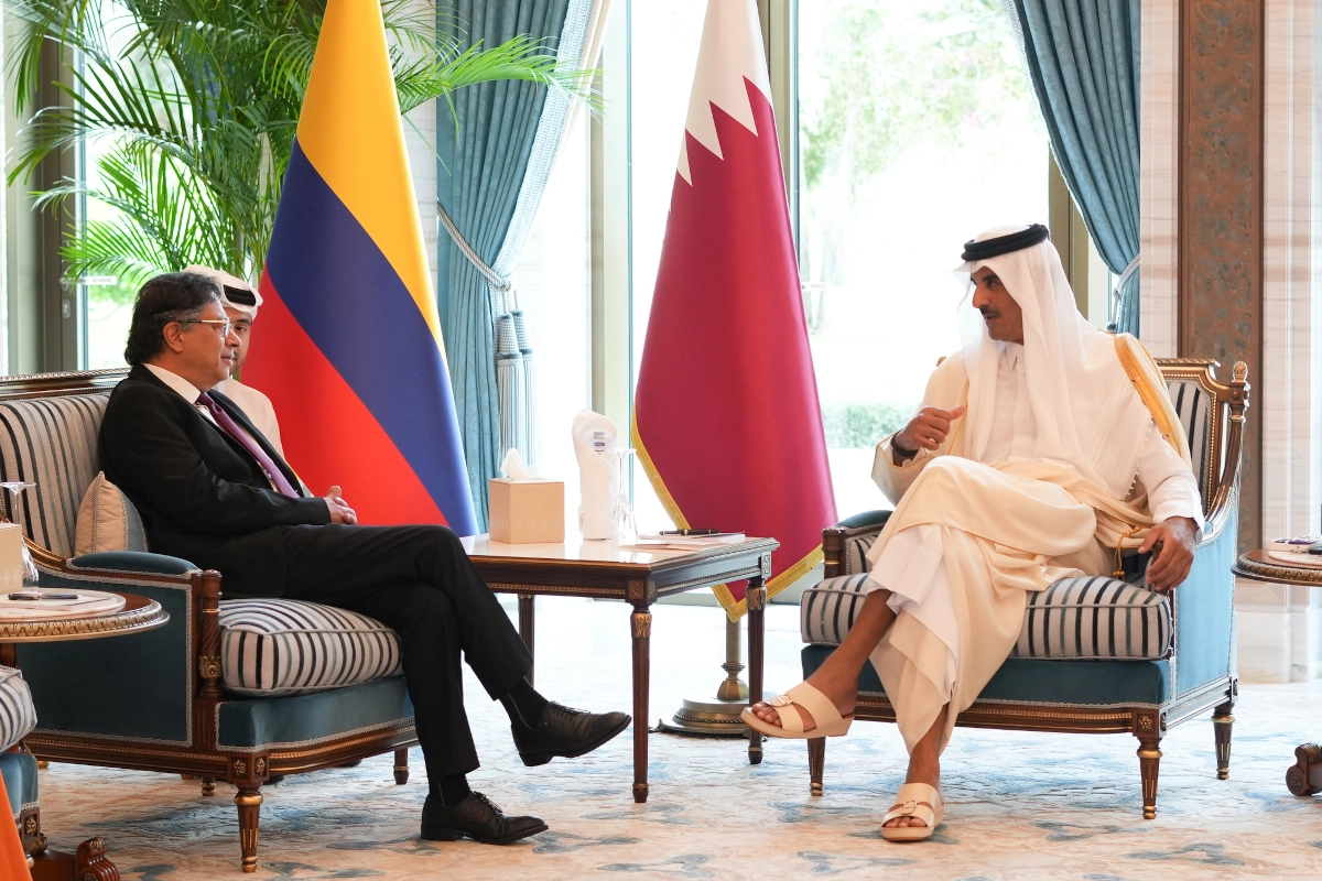 “Tengo un lazo amistoso con el emir de Qatar, Tamim bin Hamad Al Thani. Le he pedido mediar para la liberación del colombiano/israelí Elkana Bohbot quien está en manos de Hamás” indicó el presidente Gustavo Petro - Foto: Andrea Puente/Presidencia