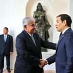 Mientras Rubio y Mulino se reunían y antes que Rubio llegara a Panamá, se han presentado manifestaciones en contra de Estados Unidos y Donald Trump. Hace menos de un mes se conmemoraron a los mártires asesinados por militares estadounidenses por colocar banderas panameñas en el canal - Foto: Redes Sociales