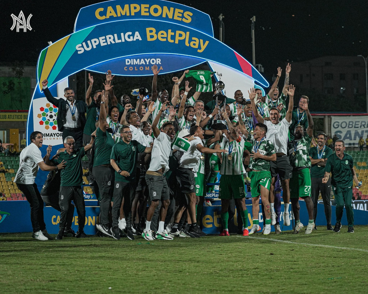 Luego de esta victoria, Atlético Nacional se convierte en el equipo con más títulos nacional: 35 - Foto:X/@nacionaloficial