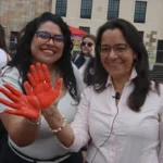 La actividad principal se desarrolló en la plaza de Bolívar a las 12 del mediodía con el lema de "el 12 a las 12", donde confluyeron entidades distritales y nacionales para llamar la atención de la ciudadanía sobre el reclutamiento forzado de niñas, niños y adolescentes - Foto: Ronald Cano