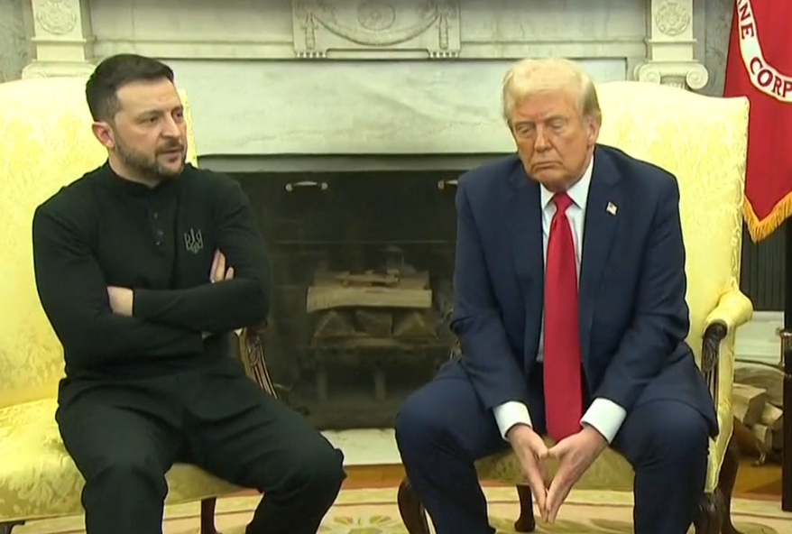 "Estás jugando con la tercera guerra mundial", afirmó Donald Trump refiriéndose a Volodímir Zelenki por rechazar el acuerdo estratégico propuesto por Estados Unidos - Foto: Captura Vídeo/X - Casa Blanca