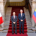 Los Viceministros de Relaciones Exteriores del Perú y de Colombia, Embajador Peter Camino Cannock y Embajador Daniel Ávila Camacho, considerando los bicentenarios lazos de hermandad histórica y cultural que han unido a las dos naciones, se reunieron en la fecha en la ciudad de Lima, para evaluar el estado actual de la relación bilateral y avanzar en su profundización - Foto: Cancillería