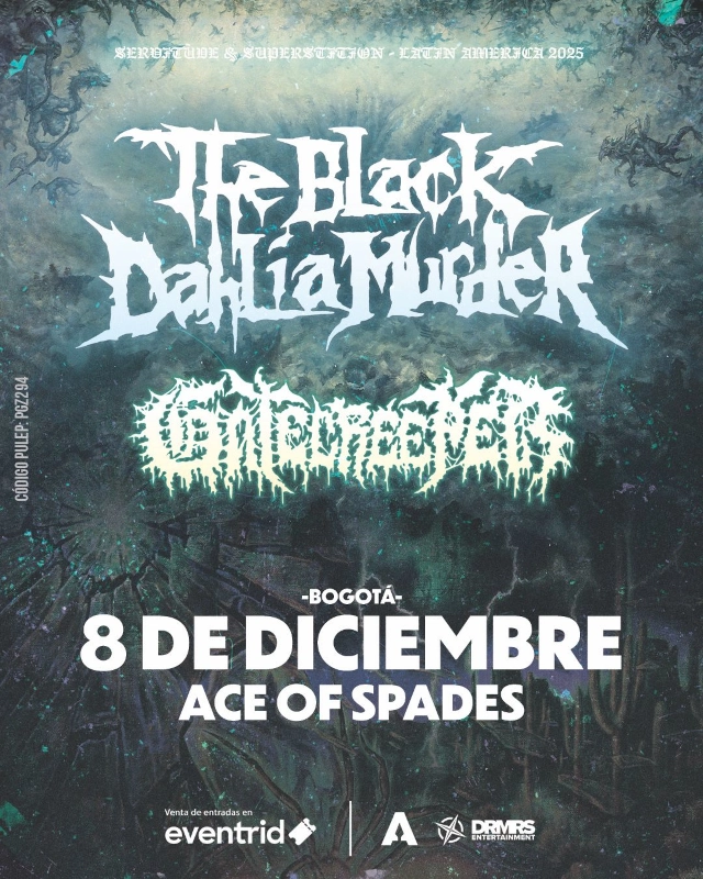 The Black Dahlia Murder anuncia nuevas fechas en Latinoamérica - Foto: Atenea Colombia