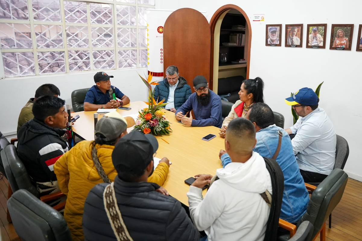 El director de la UNGRD y el director del Servicio Geológico Colombiano visitaron el departamento del Cauca, se reunieron con comunidades y autoridades para dialogar sobre la actividad volcánica - Foto: UNGRD