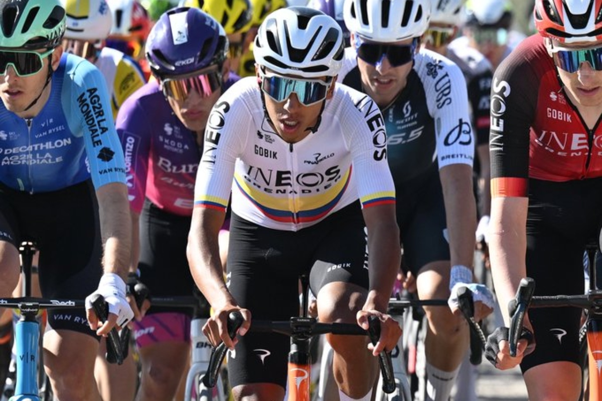 Egan Bernal regresó a entrenar tras caída y fractura - Foto: Tomada de @INEOSGrenadiers