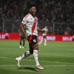 Miguel Borja abrió el camino de la victoria de River Plate - Foto: Tomada de @RiverPlate