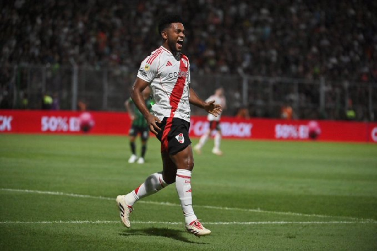 Miguel Borja abrió el camino de la victoria de River Plate - Foto: Tomada de @RiverPlate