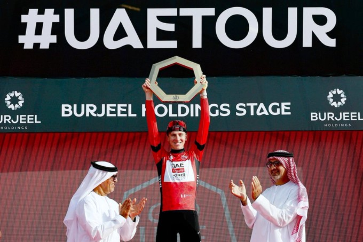 UAE Tour; Tadej Pogacar consigue el primer título de la temporada - Foto: Tomada de @uae_tour