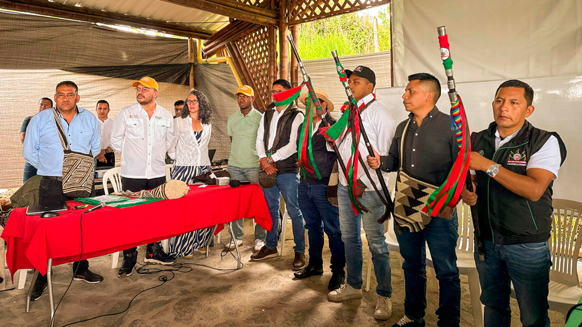 Con la entrega de los títulos colectivos se benefician más de 2.520 integrantes de los resguardos Nasa Paez de Musse Ukwe, Tumbichucue, Nasa Pickwe Tha Fiw y Nasa Paez El Peñón.​ - Foto: Agencia Nacional de Tierras