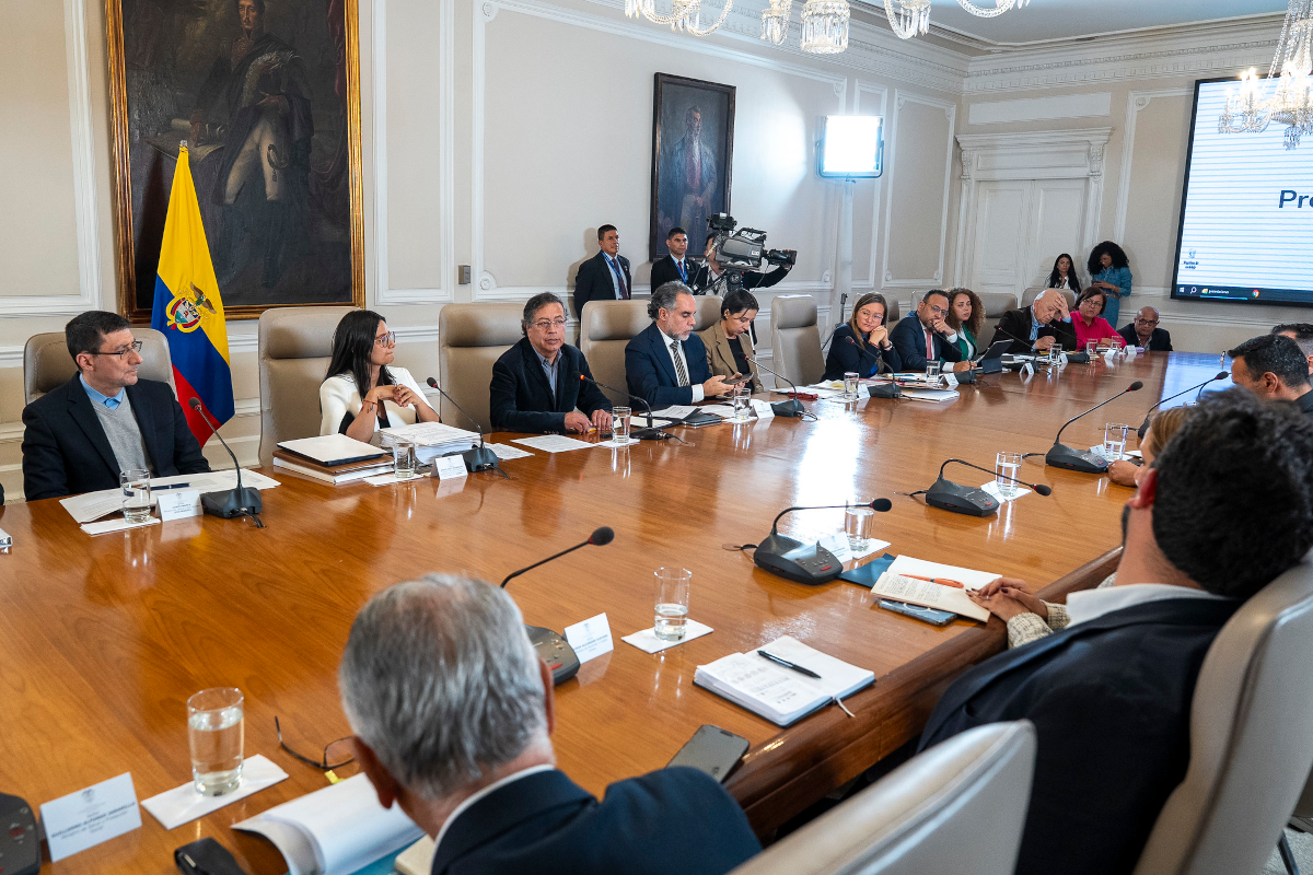 En el Consejo de Ministros se habló de los avances de los proyectos especialmente en temas agrícolas y de infraestructura en el cañón del Micay - Foto: César Carrión/Presidencia