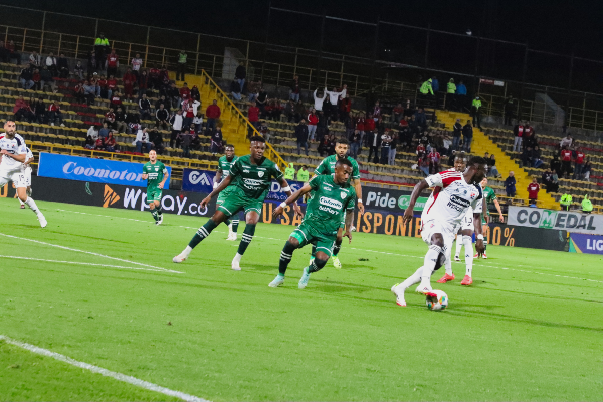 El último encuentro de Equidad fue contra el líder Deportivo Independiente Medellín en el cual quedaron empatados sin goles - Foto:Archivo/Ronald Cano