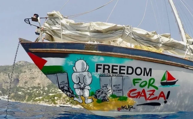 En el pasado Israel ya había atacado las embarcaciones de la Flotilla de la Libertad que llevan ayuda a la franja de Gaza - Foto: X/@rumboagaza