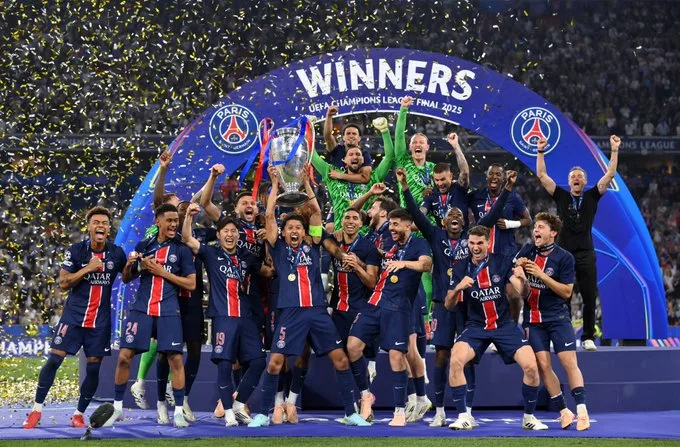 Con esta victoria, el PSG consigue por fin su primera Champions League tras años de frustraciones y grandes inversiones. El proyecto deportivo liderado por Qatar Sports Investments alcanza su mayor logro desde que asumió el control del club en 2011 - Foto: X/@PSG_Inside