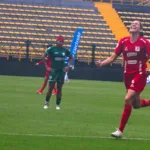Mariana Muñoz, anotó el primer gol de América de Cali en la victoria 2-1 sobre La Equidad - Foto: Ronald Cano