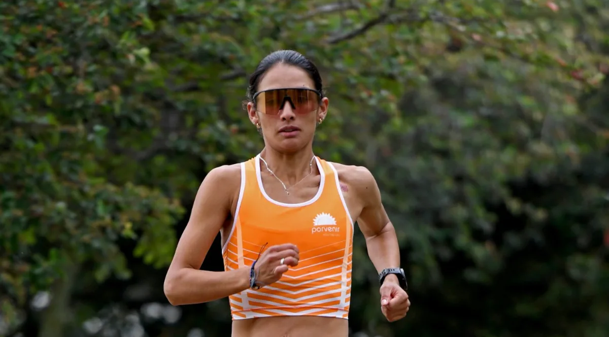 Luego de representar a Colombia en sus terceros Juegos Olímpicos (París 2024), Angie cerró la temporada 2024 con victorias en la Media Maratón de Cúcuta, la Media Maratón de Bucaramanga y la Carrera de Cajicá - Foto: Equipo Porvenir