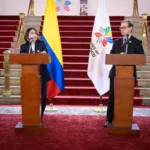 “Debemos dejar de hablar de diversificar mercados y comenzar a hacerlo realidad. La ciudadanía está cansada del discurso; es hora de pasar a la acción. Y Colombia, como país que lidera la Presidencia Pro Tempore, así lo hará”, manifestó la canciller Laura Sarabia Torres - Foto: Cancillería