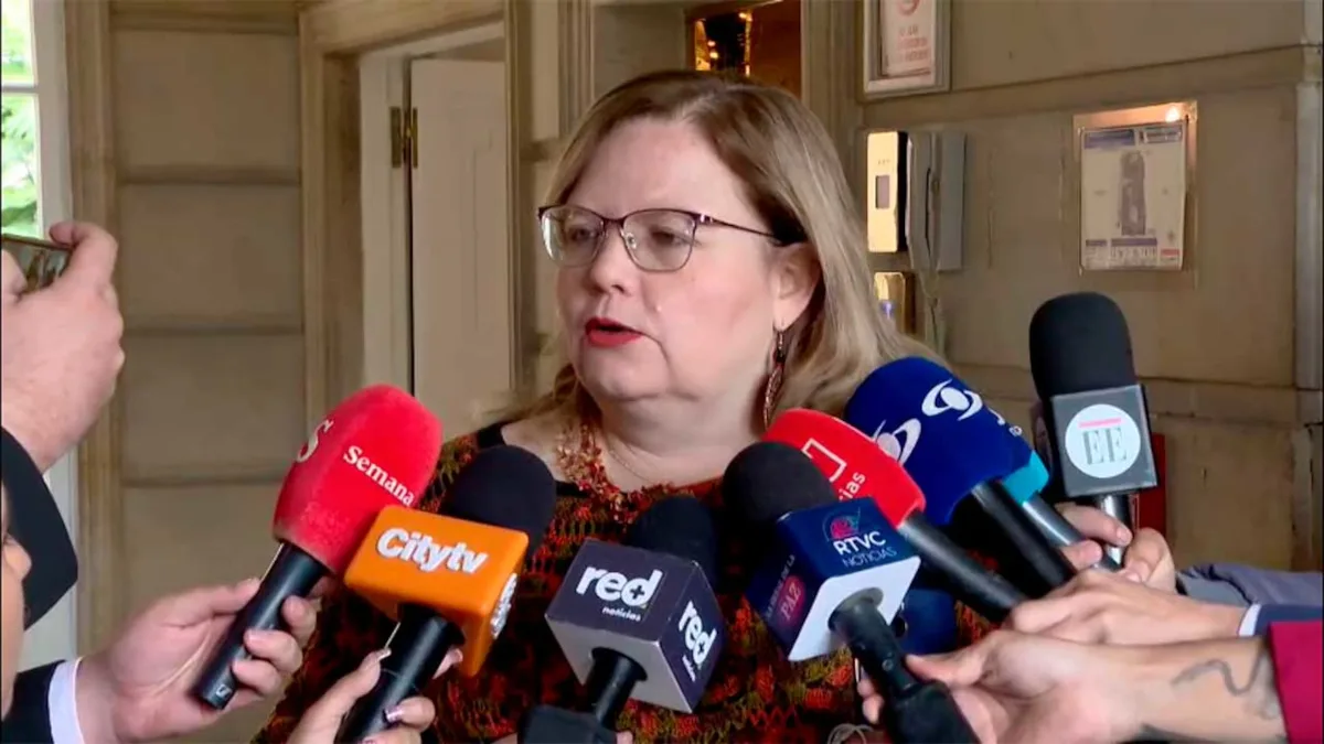 “Se requiere una protección especial, no solo de la información que damos a medios, sino también de su seguridad. Él está en total colaboración, y también en actitud de asumir las responsabilidades”, dijo la directora del ICBF en declaración a medios de comunicación en la Casa de Nariño - Foto: Presidencia