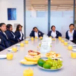 Durante su paso por la capital fueron recibidas por la Encargada de Negocios de Polonia en Colombia, Barbara Sośnicka, quien destacó el valor simbólico y transformador del intercambio - Foto: Cancillería
