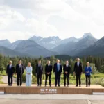 La reunión ha sido dominada por la escalada entre Israel e Irán, tema que ocupó buena parte del debate durante las primeras jornadas, incluso haciendo imposible la emisión del comunicado final conjunto, dejándose solo una breve declaración del anfitrión - Foto: G7 Canadá