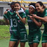 Danna Lambraño fue la autora del único gol del partido, que le da por el momento el octavo lugar a Equidad para soñar con los cuadrangulares semifinales - Foto: Ronald Cano