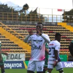 Kelvin Flórez fue el autor del segundo tanto para los "amix" que los clasifica a la siguiente fase de la Copa BetPlay - Foto: Ronald Cano