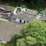 Paratebueno en Cundinamarca, fue de los lugares más afectados por el fuerte movimiento telúrico vivido en el país - Foto: FAC