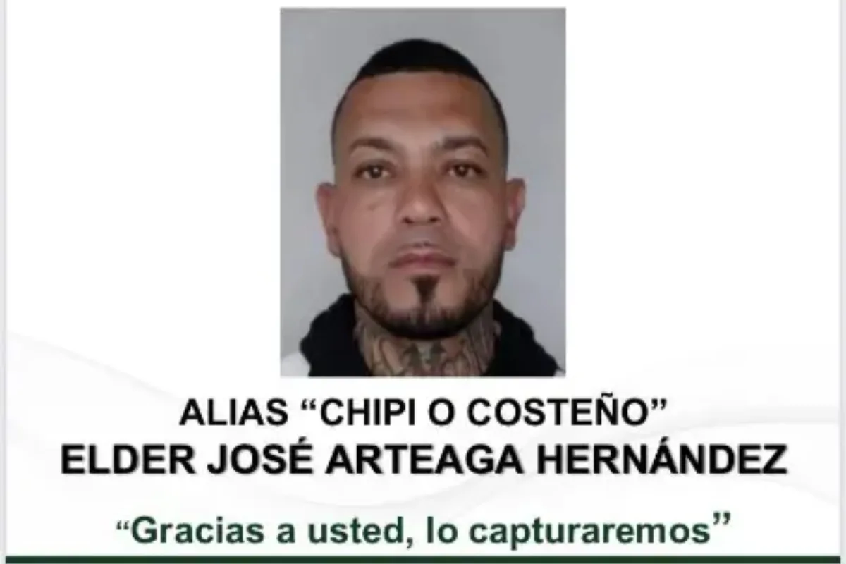 Ofrecen hasta $300 millones por alias ‘Chipi’, presunto autor intelectual del atentado contra Miguel Uribe Turbay - Foto: Cortesía Policía Nacional